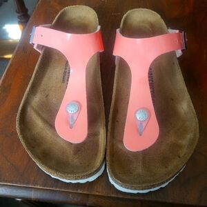 Birkenstock sz 40 Patent Peach